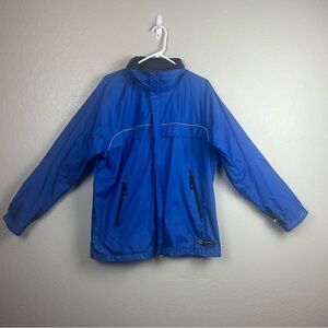 Nautica Competition blue full zip nylon windbreaker jacket size small